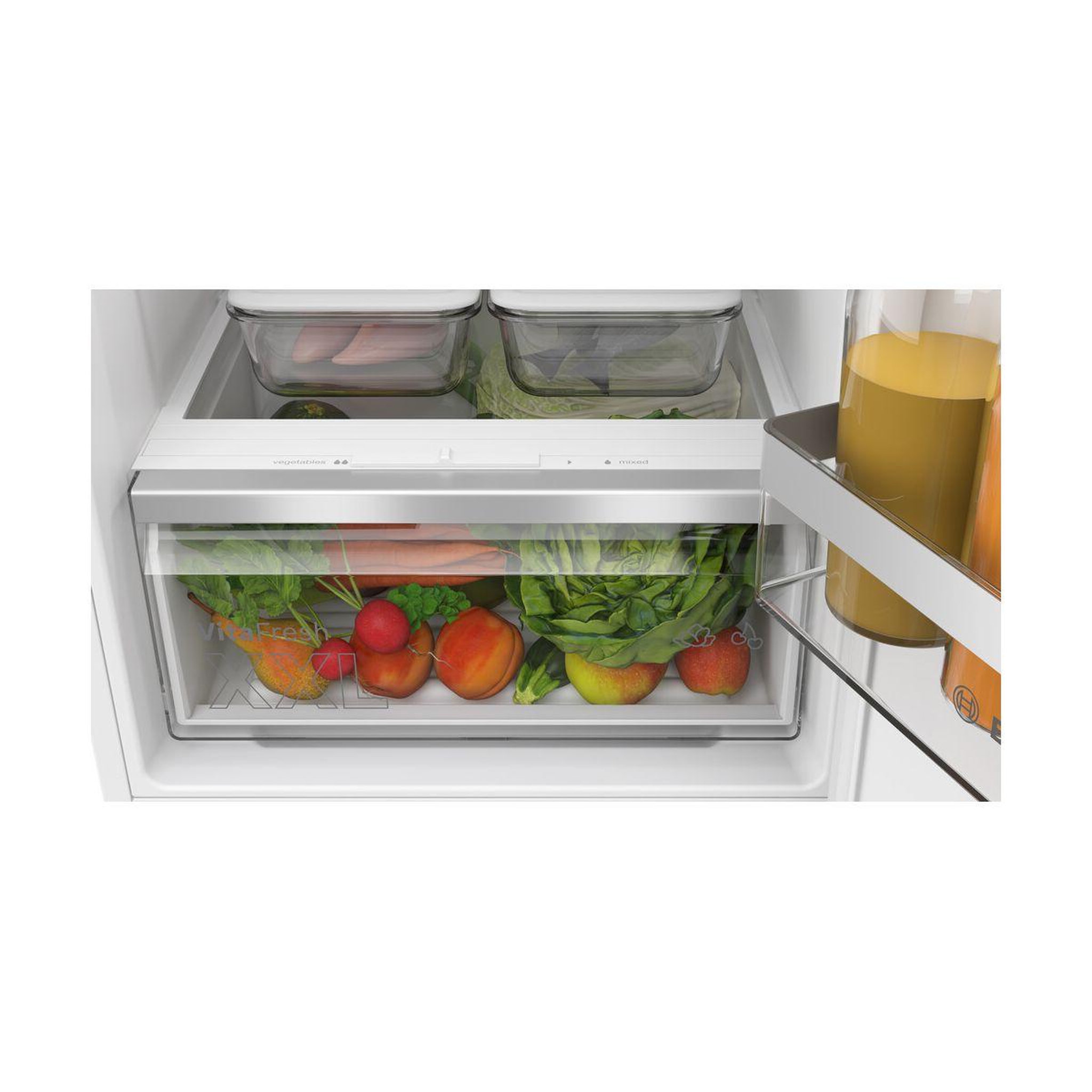 Voir la diapositive 4 : BOSCH Réfrigérateur combiné encastrable KIV87MSEO Serenity Eco Airflow