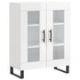Voir la diapositive 2 : VIDAXL Buffet Blanc brillant 69,5x34x90 cm Bois d'ingenierie