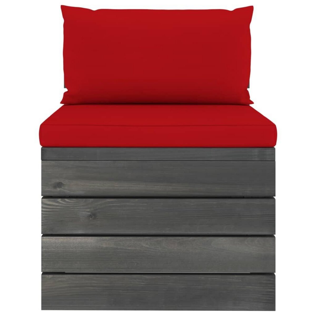 VIDAXL Salon palette de jardin 2 pcs avec coussins Bois de pin massif