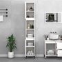 Voir la diapositive 3 : VIDAXL Armoire de salle de bain blanc 30x30x190 cm bois d'ingenierie