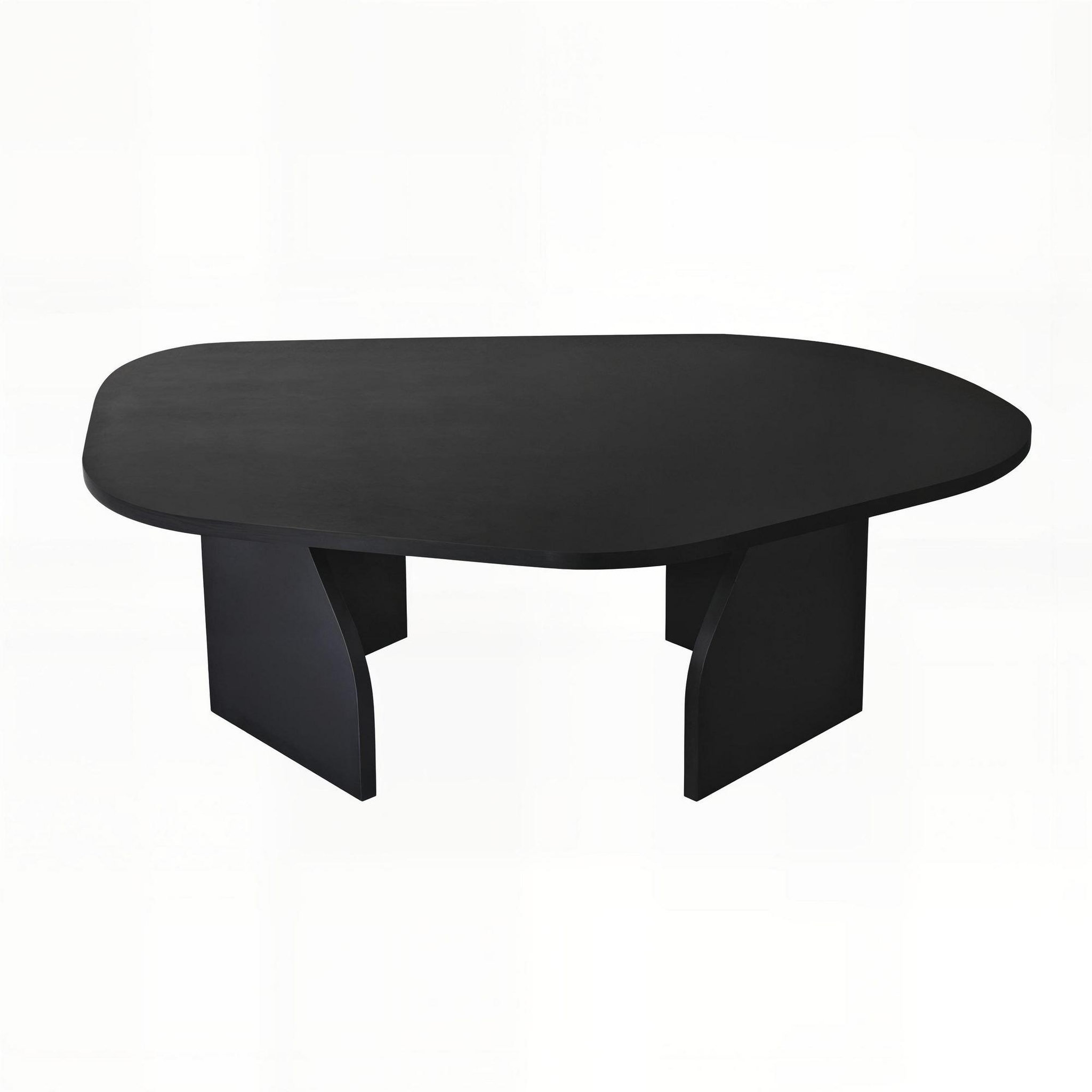 Habitat et Jardin Table basse en bois  rock  100 x 60 x 35 cm - noir