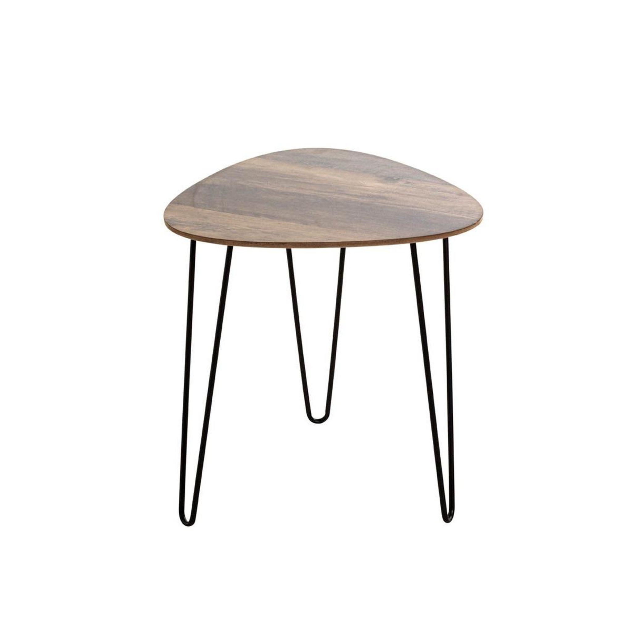 Voir la diapositive 2 : Paris Prix Table d'appoint  lamy  43cm noir & chêne foncé