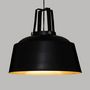 Voir la diapositive 3 : Paris Prix Lampe Suspension Design  Deep Soul  35cm Noir