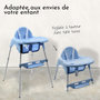 Voir la diapositive 4 : Monsieur Bébé Chaise haute bébé réglable hauteur et tablette
