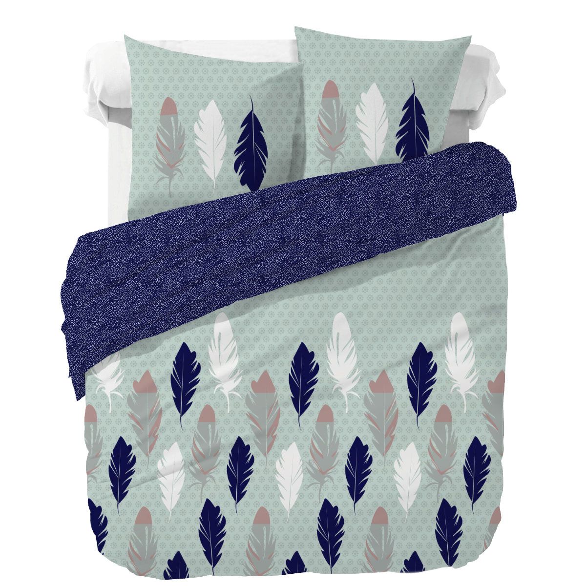 Parure housse de couette coton PLUMO