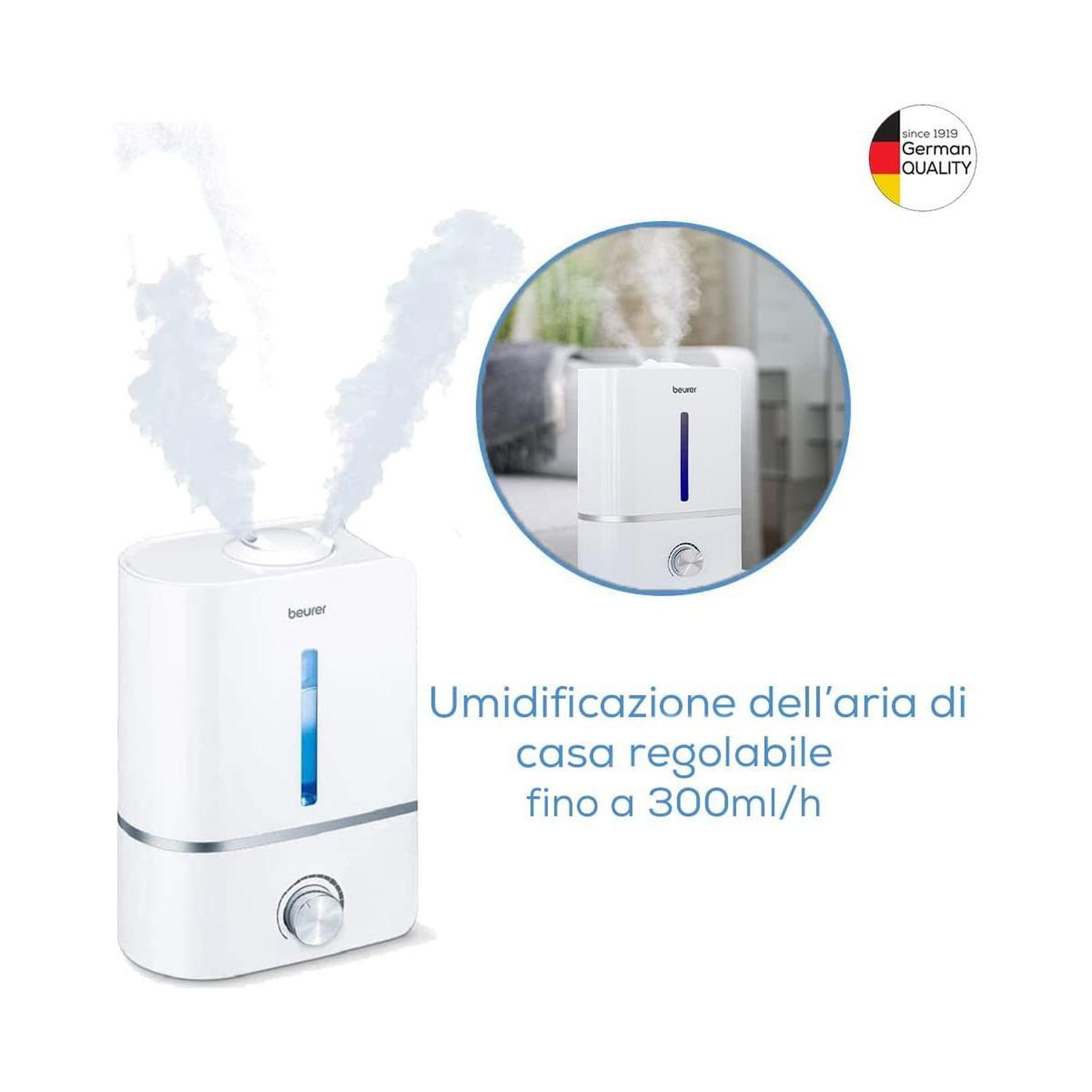 Voir la diapositive 3 : Beurer Humidificateur Beurer LB 45 Blanc capacité 4 L