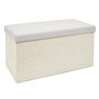 Voir la diapositive 1 : Paris Prix Banc Coffre Pliable  Tressé  76cm Gris