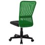 Voir la diapositive 3 : VIDAXL Chaise de bureau Noir et vert 44x52x100 cm Tissu en maille