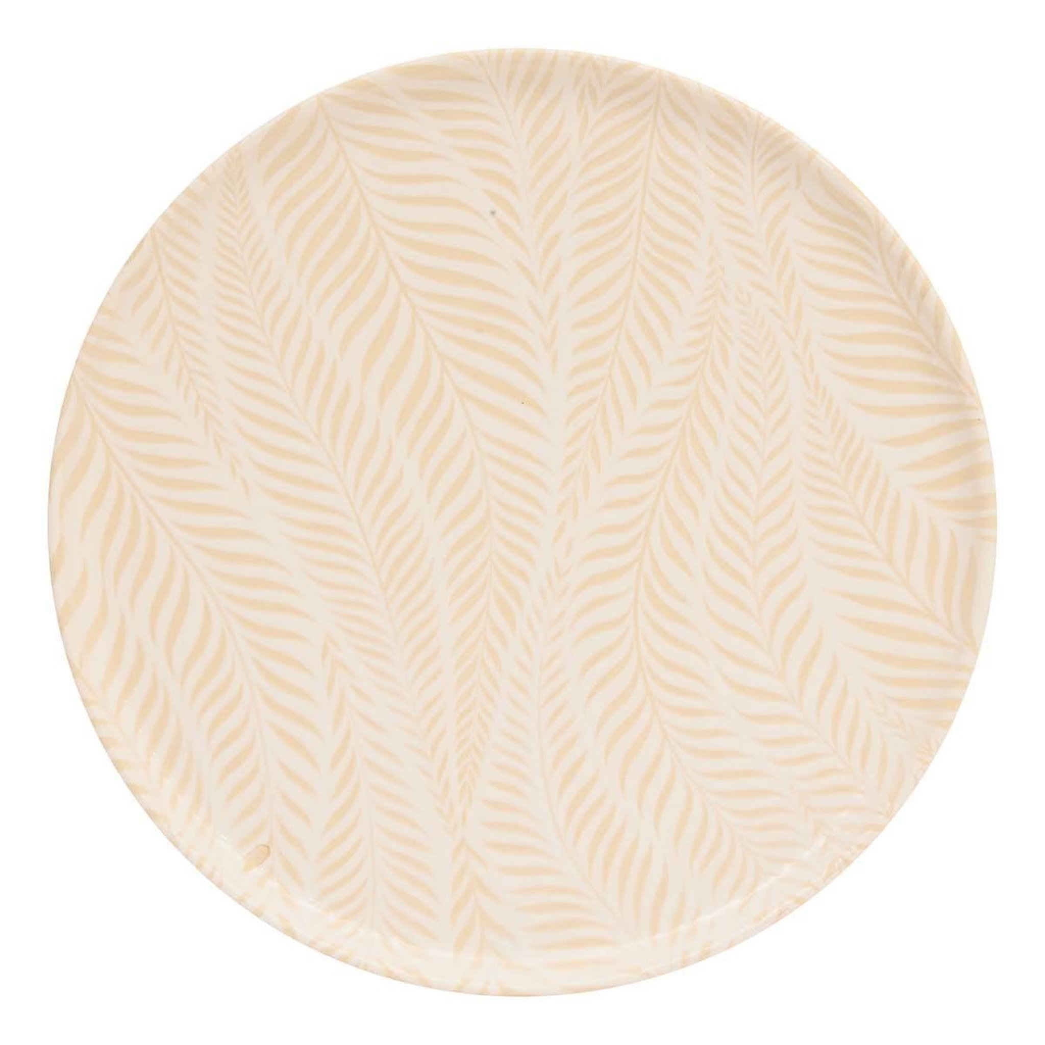 SECRET DE GOURMET Lot de 6 assiettes plates  gina  28cm crème