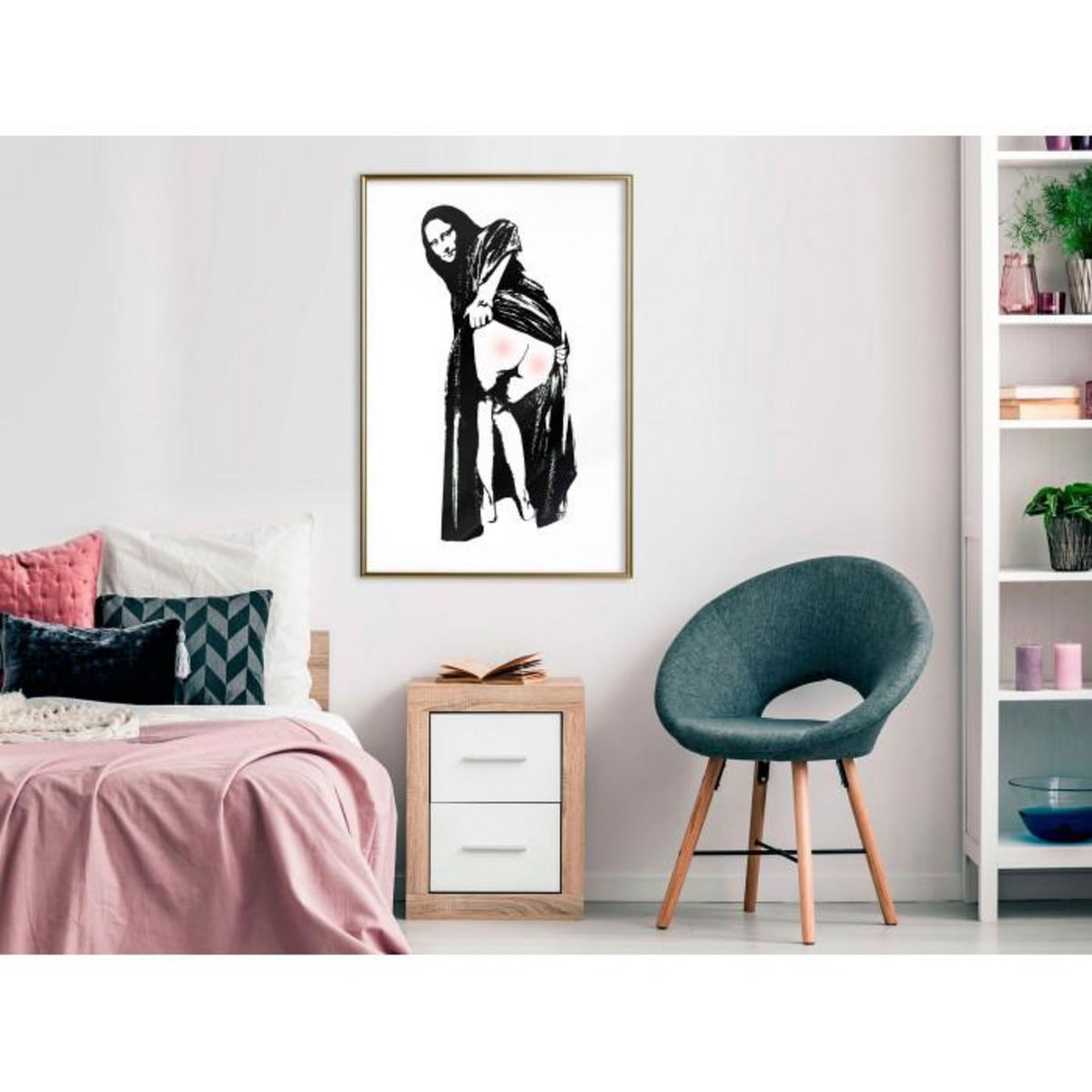 Paris Prix Affiche Murale Encadrée  Moona Lisa