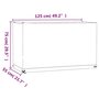 Voir la diapositive 6 : VIDAXL Housse de salon de jardin 8 œillets 125x55x75 cm rectangulaire
