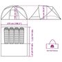 Voir la diapositive 6 : VIDAXL Tente de camping de cabine 4 personnes bleu impermeable