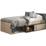 Lit junior 90x200cm avec rangements WASHINGTON
