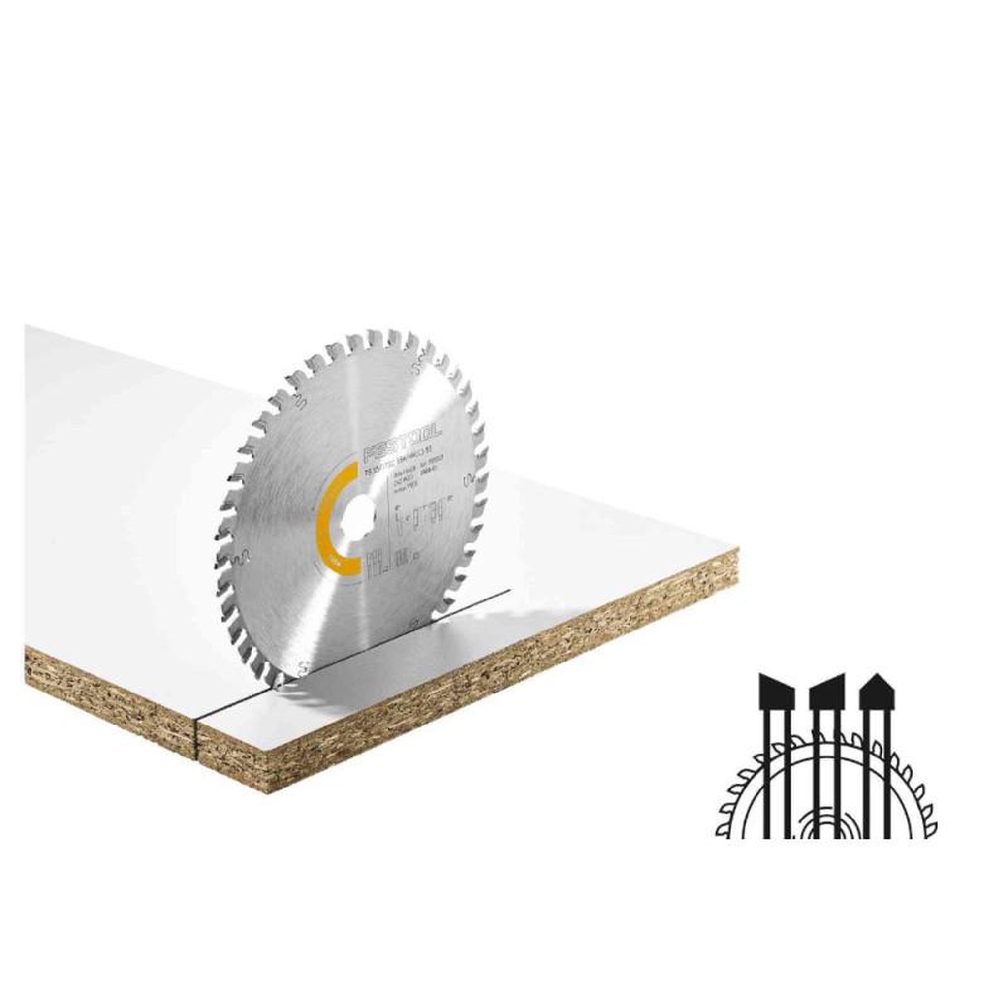 Voir la diapositive 2 : FESTOOL Lame de scie circulaire WOOD FINE CUT HW 168x1,8x20 WD42 FESTOOL 205765