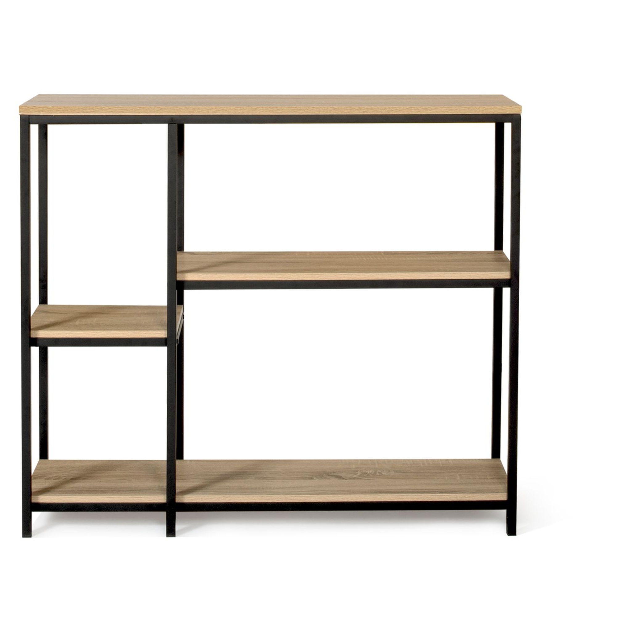 Voir la diapositive 3 : Console style industriel 4 plateaux L110 cm HOUSTON