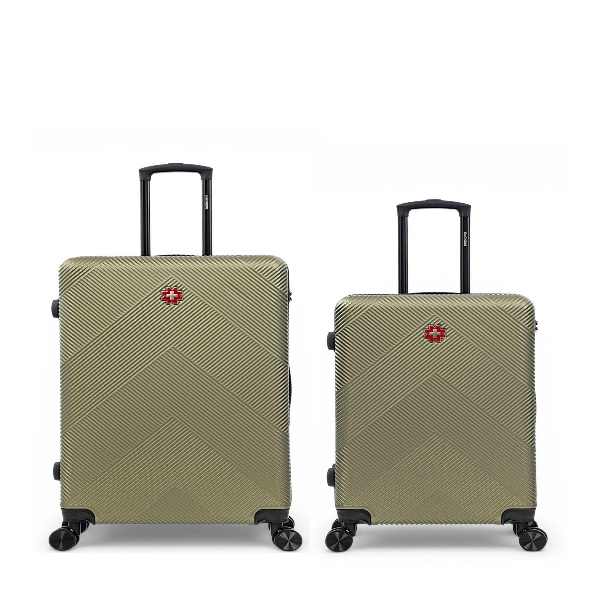 SWISS KOPPER Lot de 2 Valises Rigides Grand Format et Taille Moyenne OLTEN. Coloris disponibles : Beige