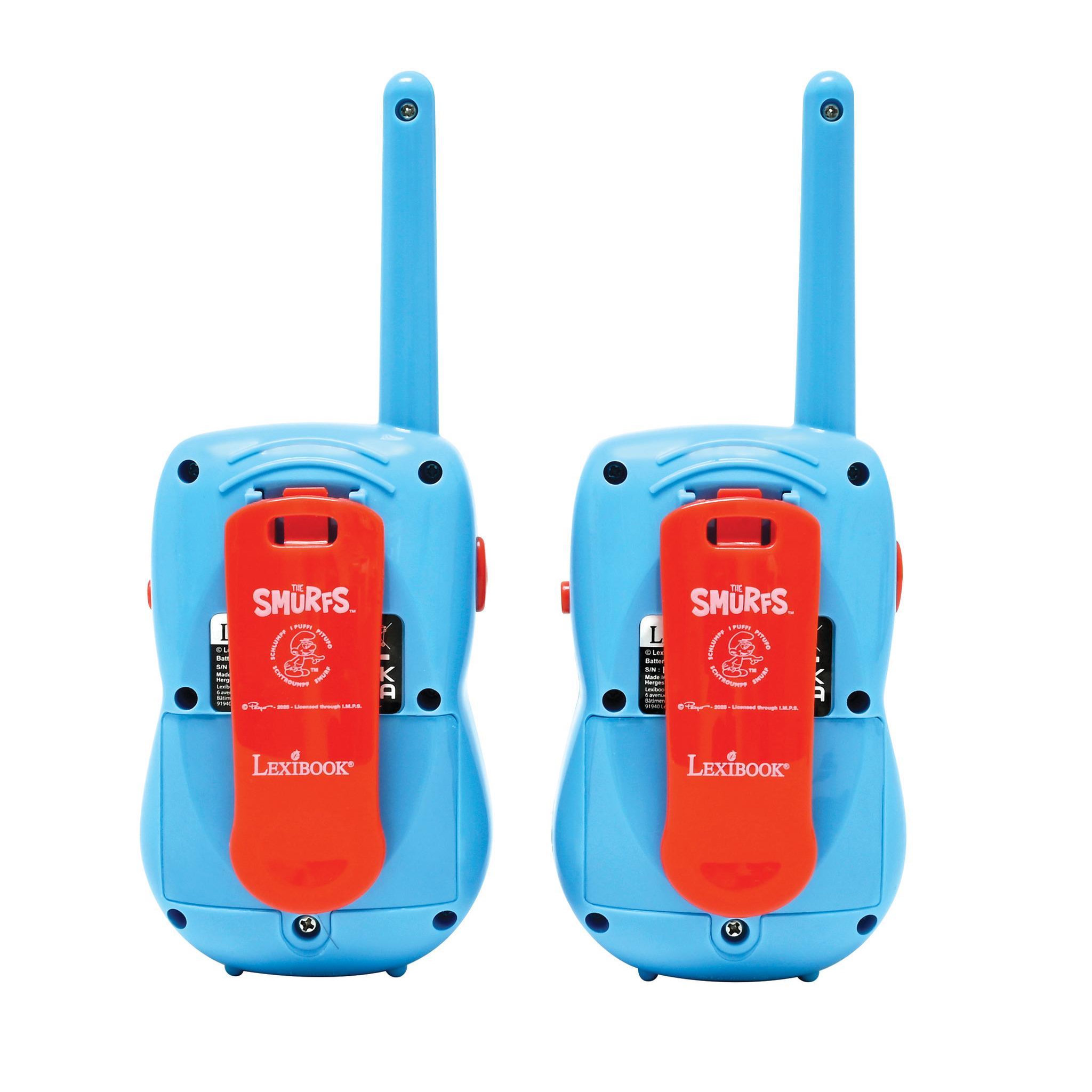 Voir la diapositive 2 : Lexibook Talkies-Walkies Schtroumpfs portée 200m