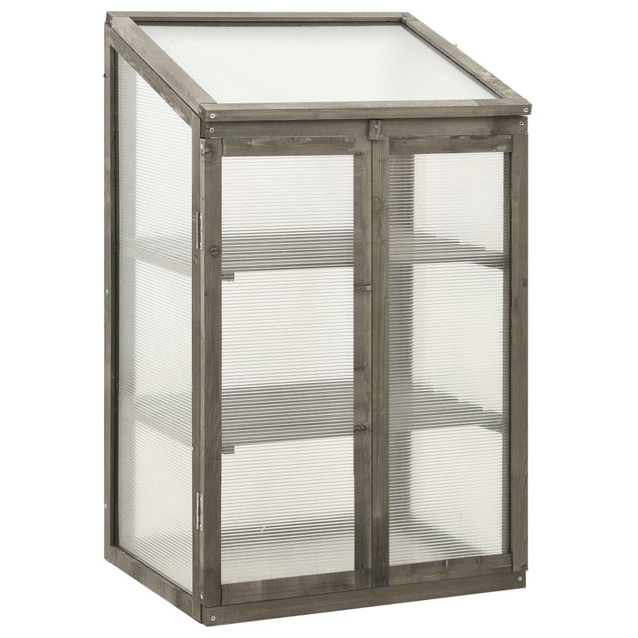 Voir la diapositive 1 : VIDAXL Serre 60x45x100 cm Bois de sapin