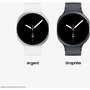 Voir la diapositive 2 : Samsung Montre connectée Galaxy Watch8 Argent 40mm 4G