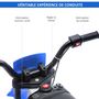 Voir la diapositive 6 : HOMCOM Moto cross électrique enfant 3 à 5 ans 12 V 3-8 Km/h  avec roulettes latérales amovibles dim. 106,5L x 51,5l x 68H cm bleu