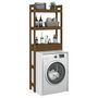Voir la diapositive 5 : VIDAXL Etagere de toilette Marron miel 63x26x171 cm Bois de pin massif
