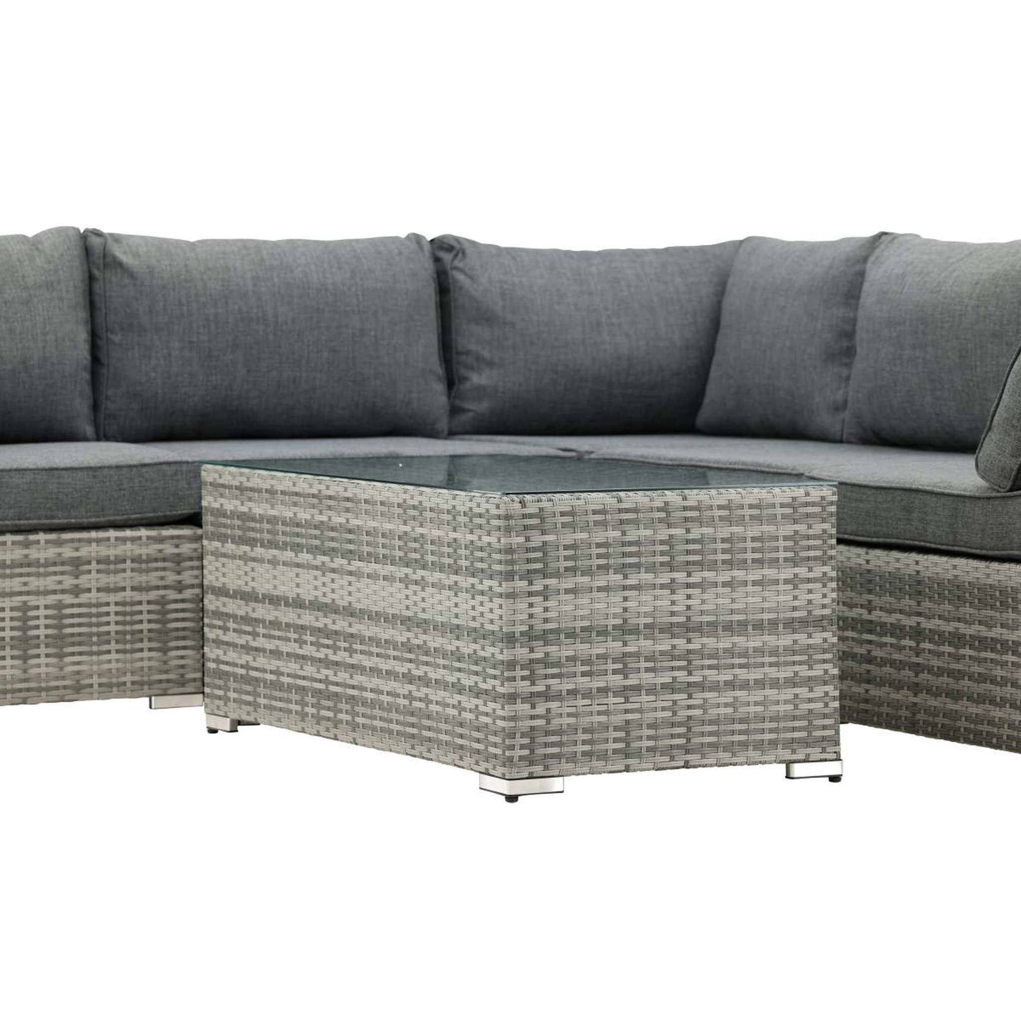 Voir la diapositive 4 : Paris Prix Salon d'angle de jardin  amazona  249cm gris