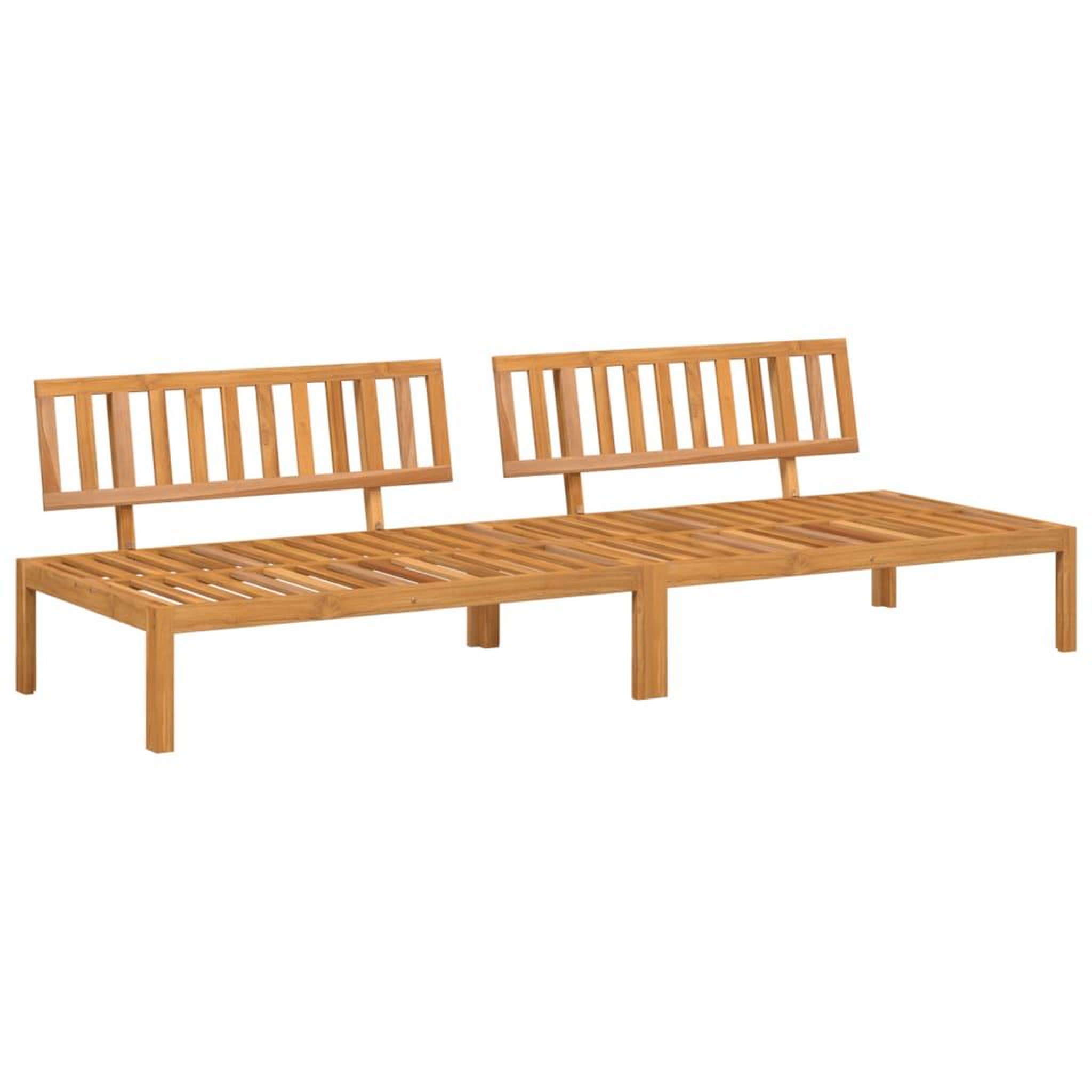 Voir la diapositive 2 : VIDAXL Canapes centraux palette de jardin 2 pcs bois massif d'acacia