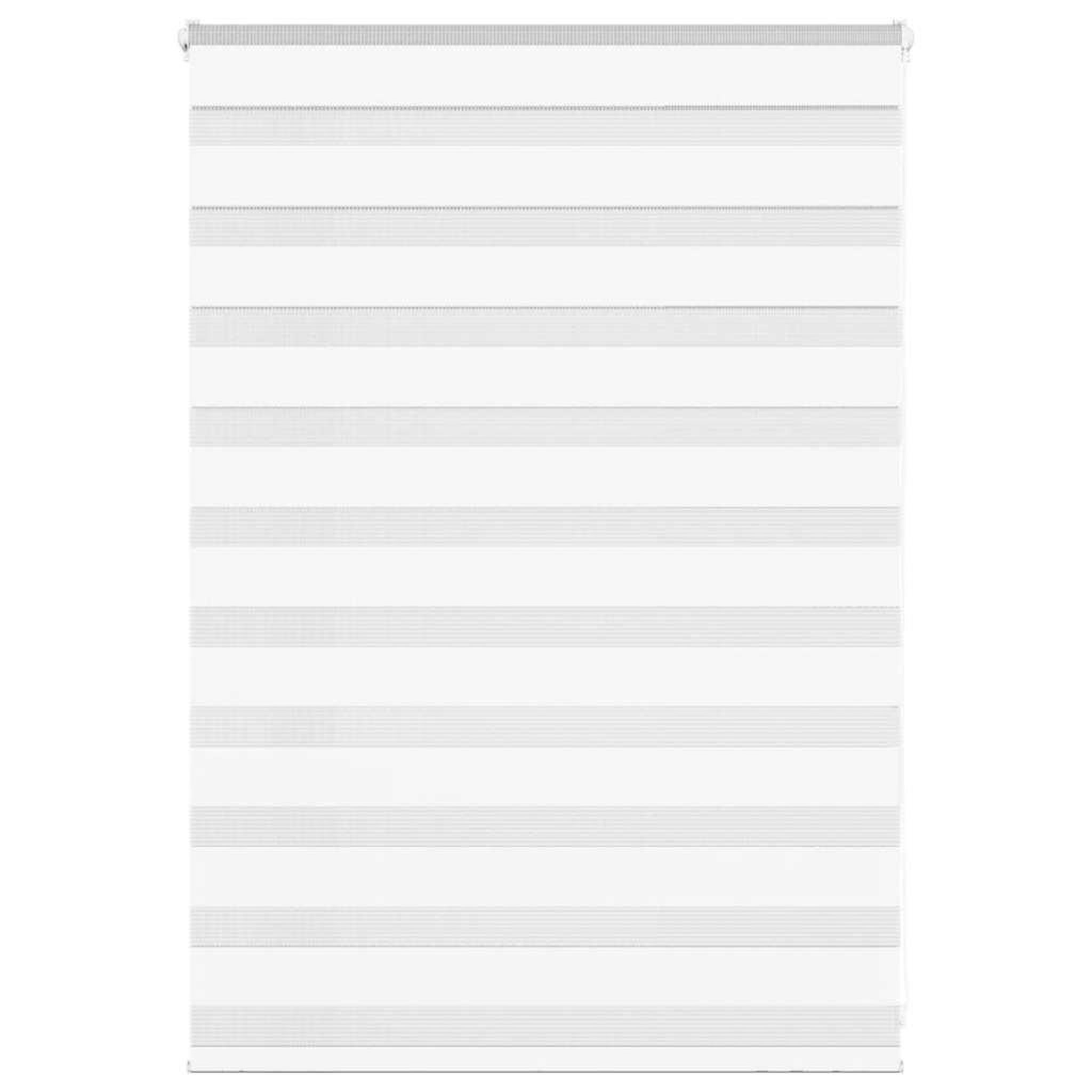 VIDAXL Store zebre blanc 105x100 cm largeur du tissu 100,9cm polyester