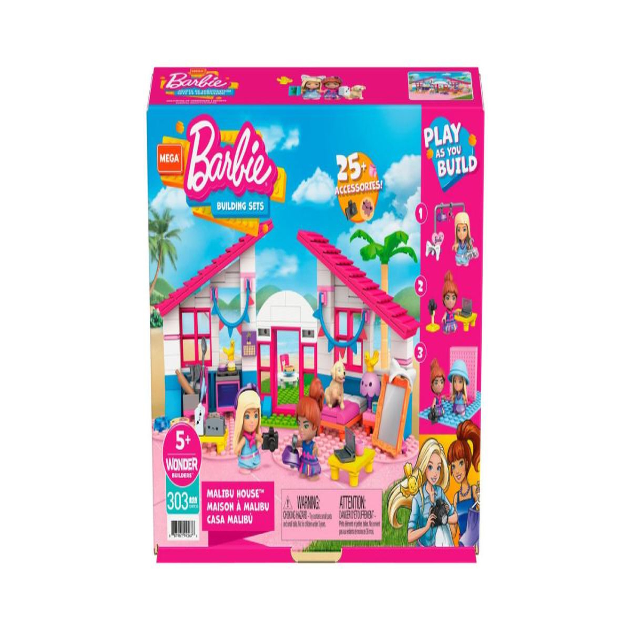 Voir la diapositive 5 : MEGA Mega construx Barbie - Maison à Malibu