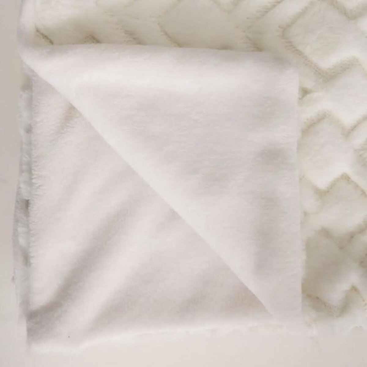 ATMOSPHERA Plaid Imitation Fourrure  Mara  120x160cm Blanc