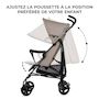 Voir la diapositive 3 : KINDERKRAFT Poussette légère de voyage pliable avec dossier réglable