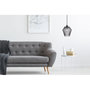 Voir la diapositive 2 : Paris Prix Lampe Suspension en Verre  Nomi  27cm Gris