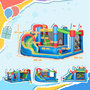 Voir la diapositive 3 : OUTSUNNY Château gonflable structure gonflable aire de jeux 3-8 ans avec gonfleur et sac de transport 390 x 300 x 197 cm - multicolore