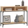 Voir la diapositive 3 : VIDAXL Table console chêne sonoma 100x30,5x75 cm bois d ingénierie