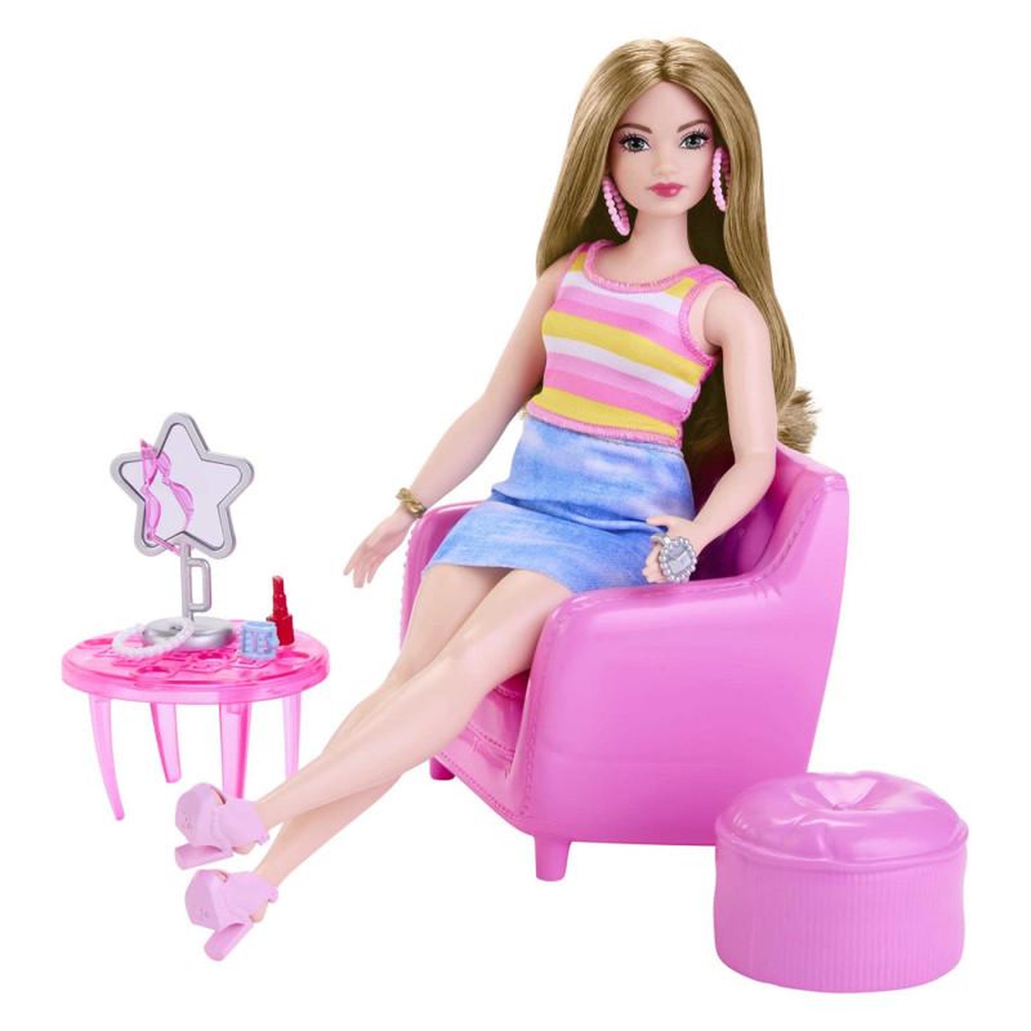 Voir la diapositive 3 : MATTEL Mattel - Barbie Fashionista Doll with Clothes Rack HPL78