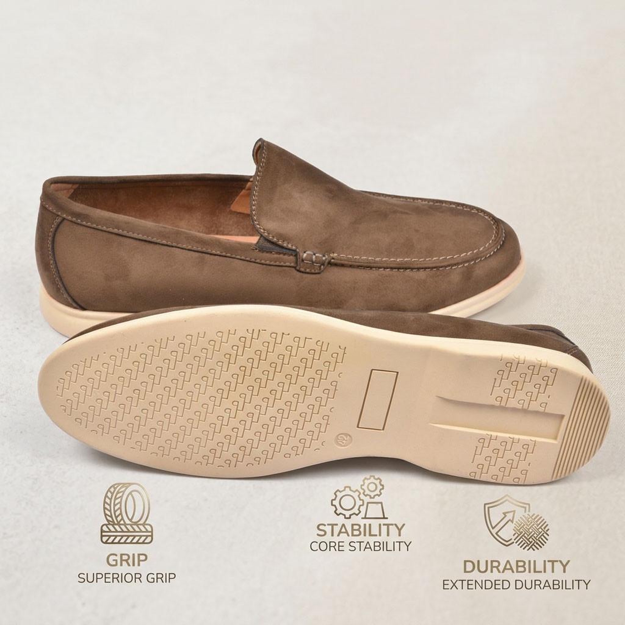 Voir la diapositive 4 : OZABI OZABI Mocassins Homme Premium Suédine Confort Slip-On