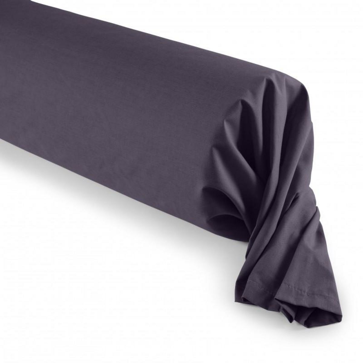 UNIVERS DECOR Taie de traversin Prune 45 x 185 cm / 100% Coton / 57 fils/cm²