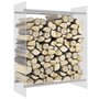 Voir la diapositive 1 : VIDAXL Portant de bois chauffage Transparent 80x35x100 cm Verre trempe