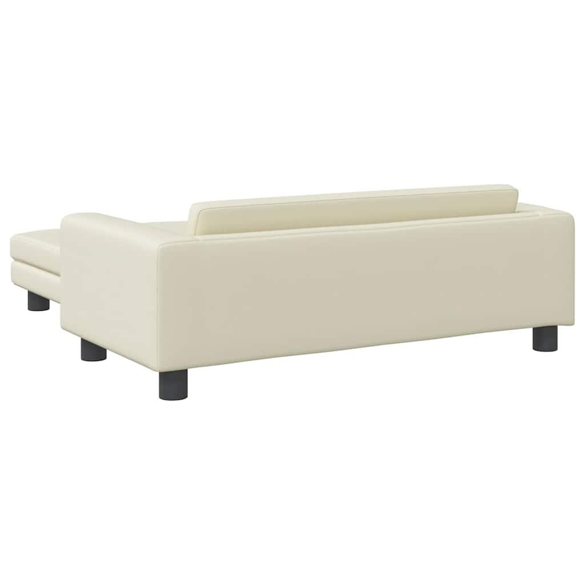 Voir la diapositive 5 : VIDAXL Lit pour chien avec extension creme 100x50x30 cm similicuir