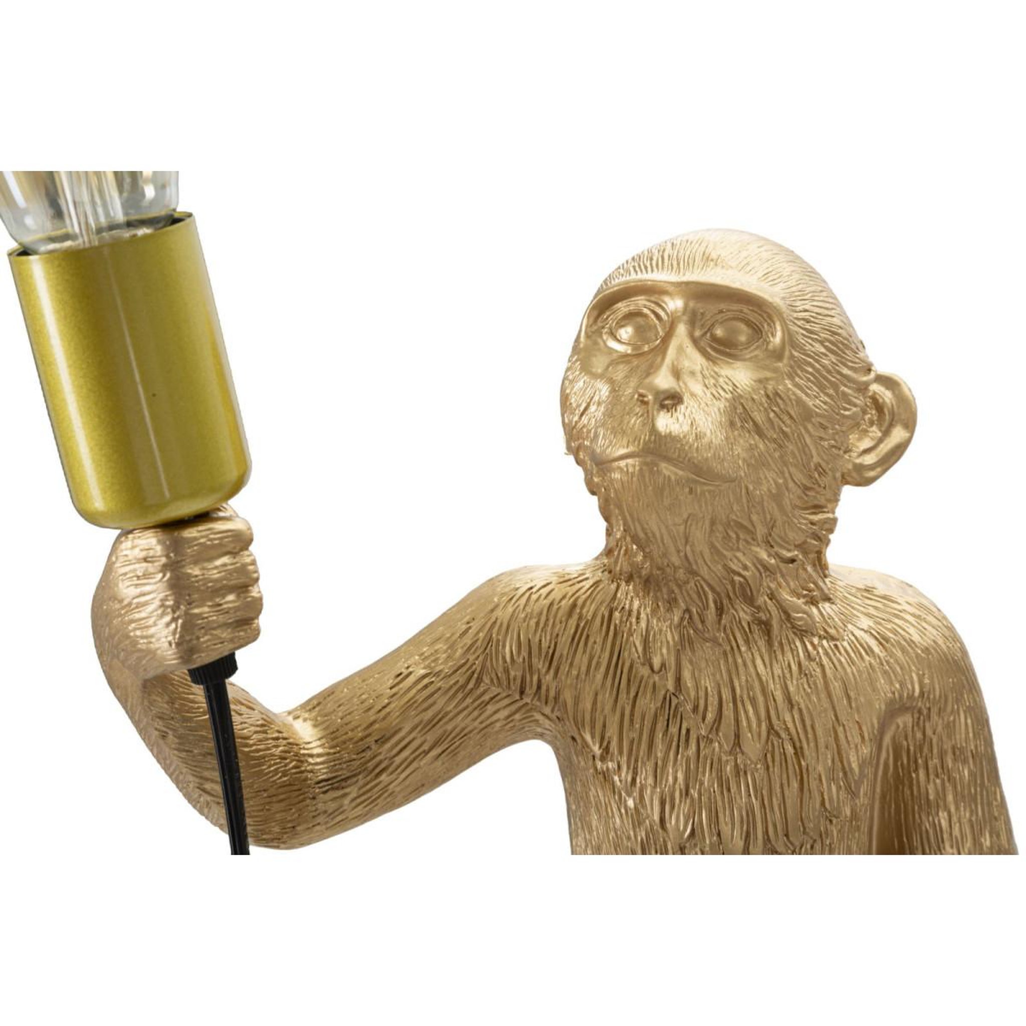 Voir la diapositive 4 : Paris Prix Lampe à poser en résine  singe  55cm or
