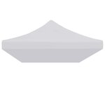 VIDAXL Toit de tente de reception 3 x 6 m Blanc