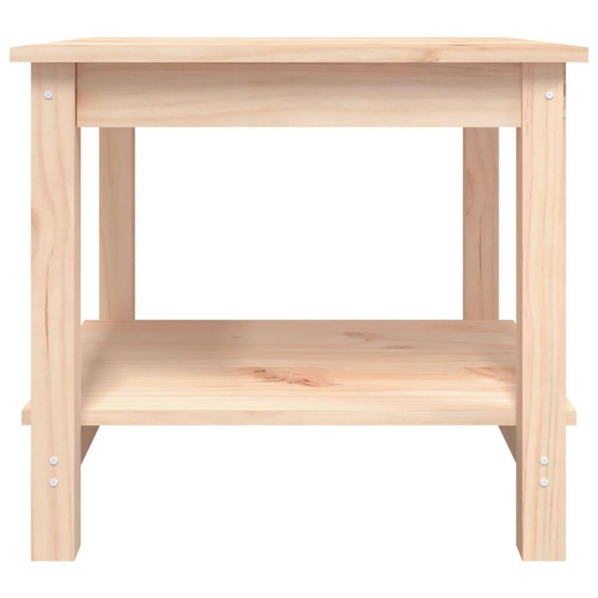 VIDAXL Table basse 50x50x45 cm Bois massif de pin