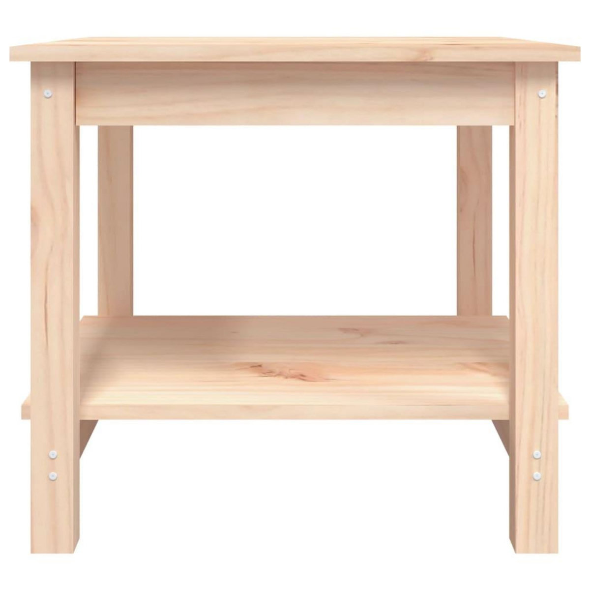 VIDAXL Table basse 50x50x45 cm Bois massif de pin