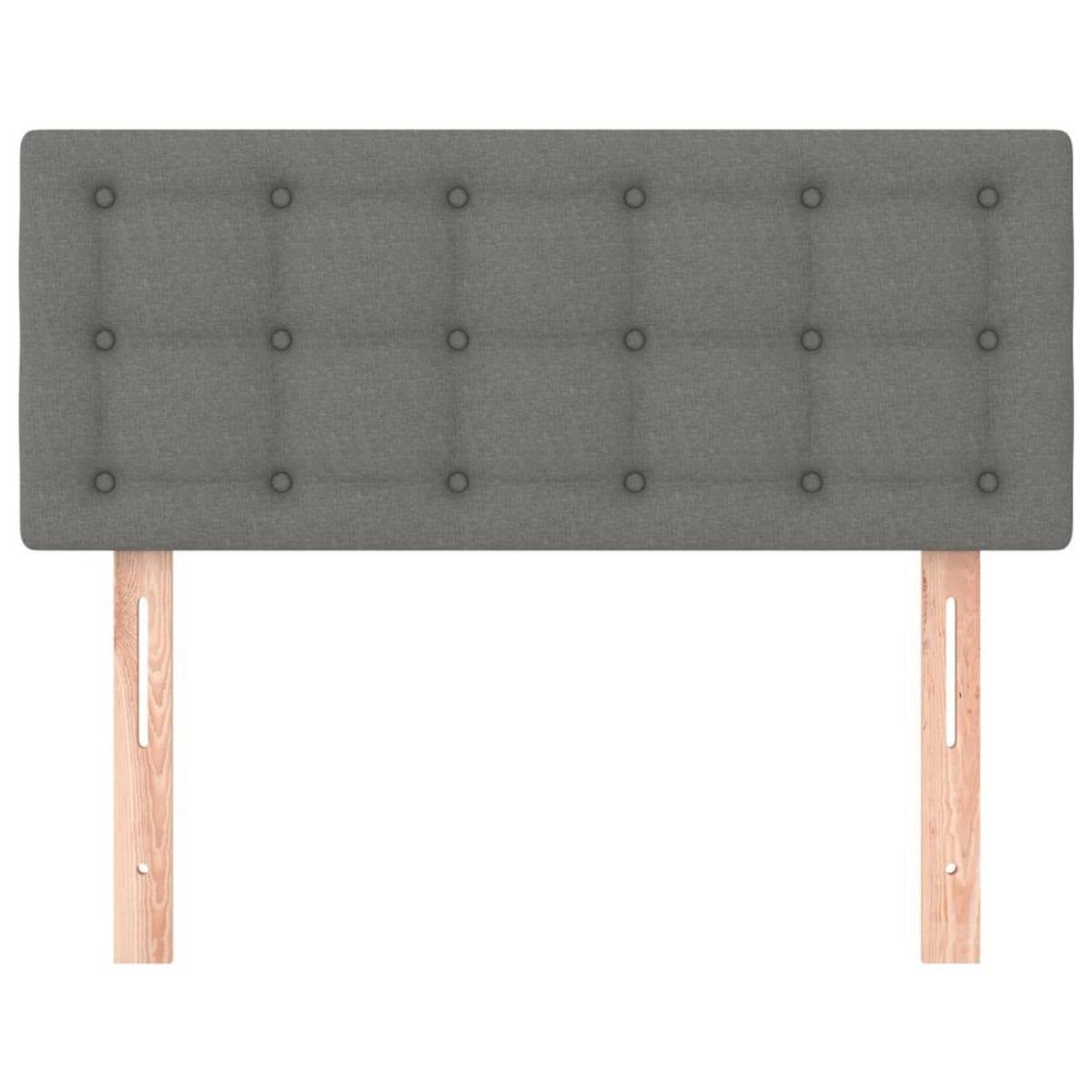 VIDAXL Tete de lit Gris fonce 80x5x78/88 cm Tissu