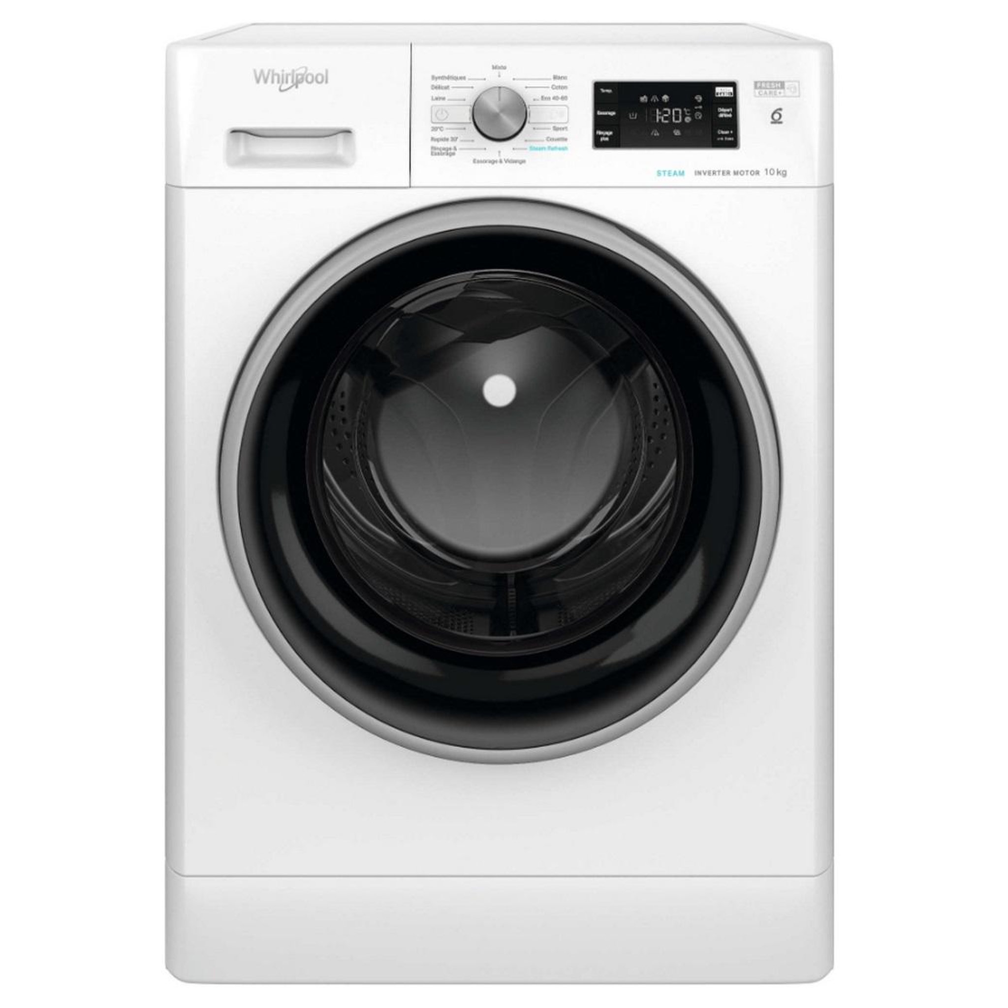 Whirlpool Lave-linge frontal 10kg 1400 tours/min blanc - ffbd10469bsvfr