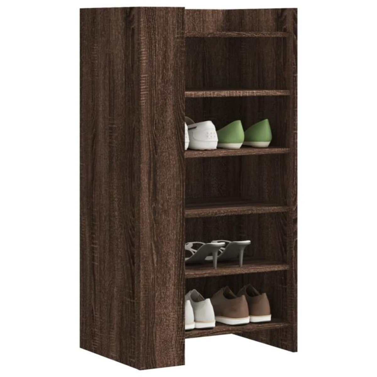 VIDAXL Armoire à chaussures chêne marron 52x37,5x100 cm
