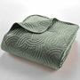 Voir la diapositive 3 : Paris Prix Couvre-Lit & 2 Housses de Coussin  Solange  240x260cm Vert Cèdre