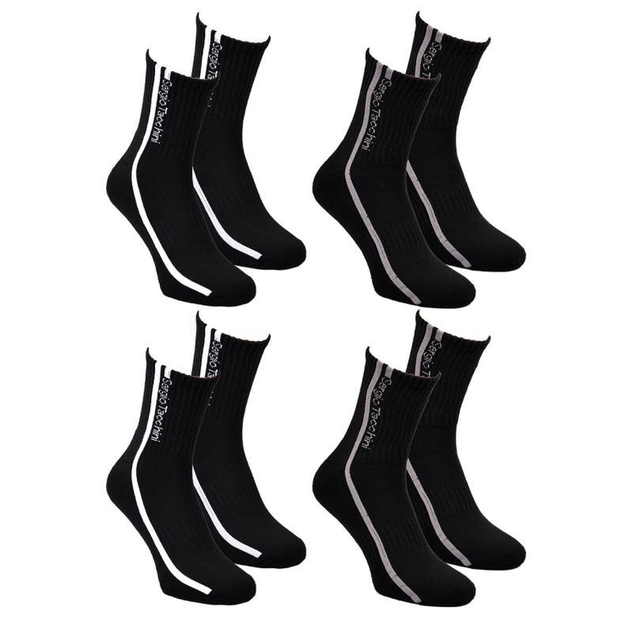 Voir la diapositive 2 : SERGIO TACCHINI Chaussettes QUARTER SERGIO TACCHINI Lot de 4 Paires