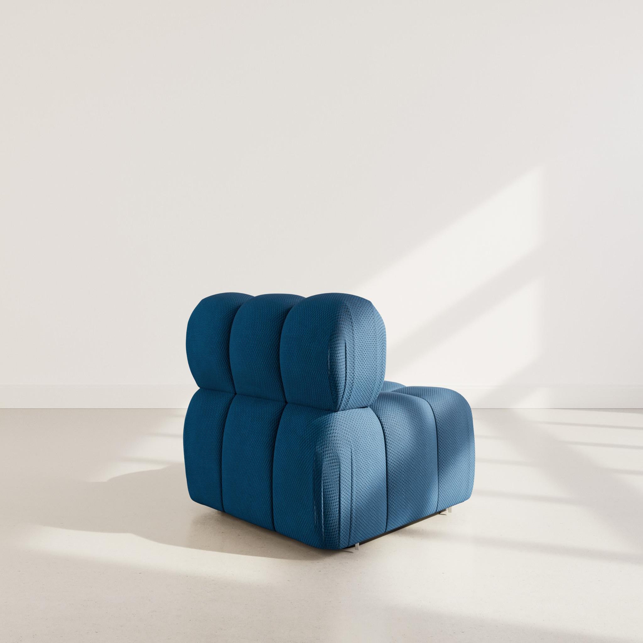 Voir la diapositive 5 : BEST MOBILIER Ruby - module d'assise en velours texturé
