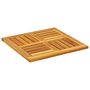Voir la diapositive 4 : VIDAXL Dessus de table 50x50x2 cm carre bois massif d'acacia